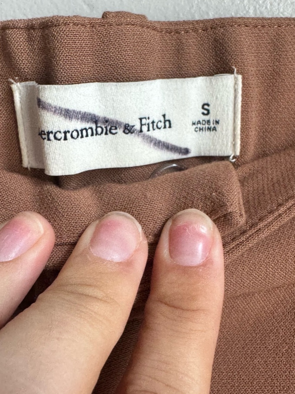 Abercrombie Sloane Tailored High Waisted Wide Leg Trousers Neutral Preppy Office - Picture 5 of 8